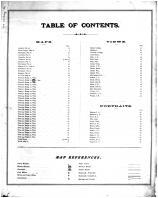 Table of Contents, Boone County 1875